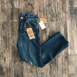 NWT Lucky Brand authentic straight crop jeans 0 25